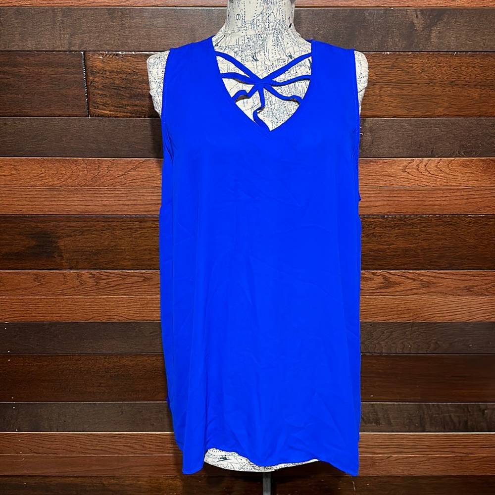 NWOT Torrid V Neck Royal Blue Tank Top
